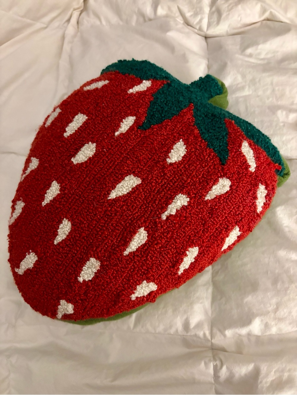 Cost Plus World Market Decorative Strawberry Pillow Accent